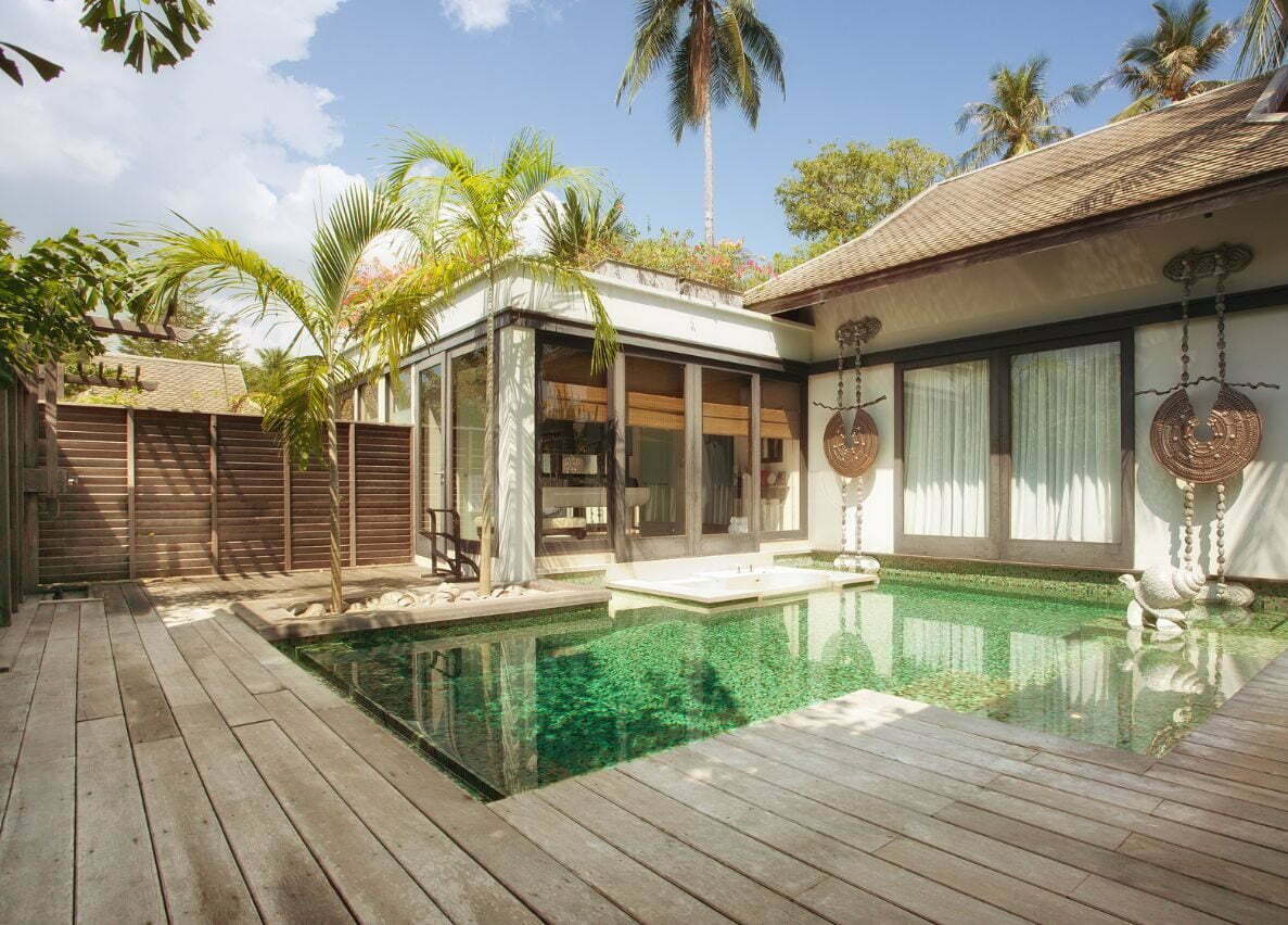 property for sale in bali, a luxury villa with a natural concept and a private pool